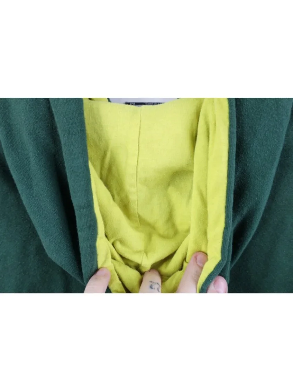 Vintage Y2K Mens Medium Distressed University of Oregon Hoodie Sweatshirt Green